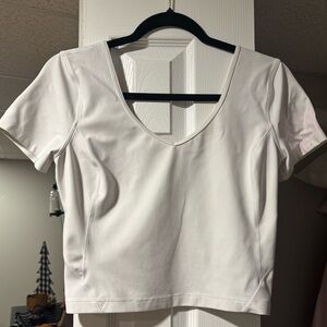 lululemon athletica White V-Neck Top